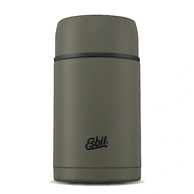 Image of Esbit Classic Thermal Container for Food Warming 1000 ml in Olive Green Stainless Steel Hot and Cold Foods