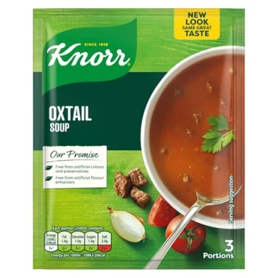 Image of Knorr Oxtail Soup Mix, 53g, Pack of 3, Irish Recipe