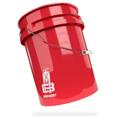 Image of MAGIC Bucket Wash for Car Hand Red 5 US Gallons Approx. 20 Litres Compatible with Grit Guard, Detail Guardz Dirt Lock, Chemical Guys Trap, Gamma Lid