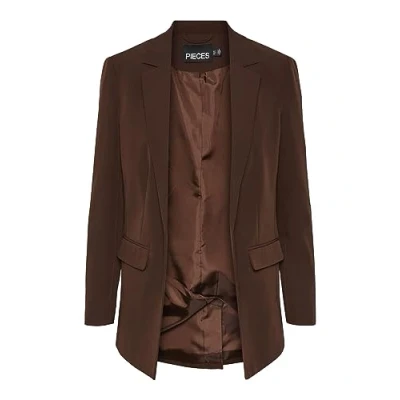 Image of PIECES Women&#039;s PCBOZZY LS Loose Blazer NOOS BC, Chicory Coffee, 10