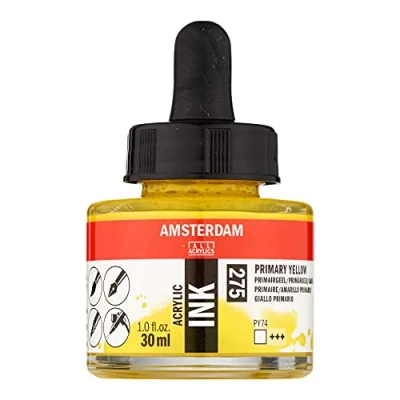 Image of Amsterdam ACRYLC Ink PRIM.Yello, Primary Yellow, One Size