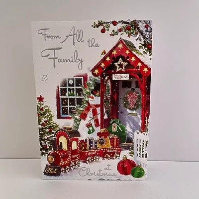 Image of Jonny Javelin From All The Family At Christmas Card Santa Train