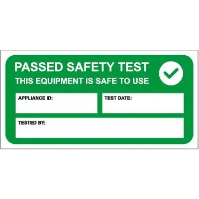 Image of PAT Test Passed Stickers Electrical Safety Self Adhesive Labels 50mm x 25mm (500)
