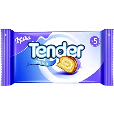 Image of Milka Cake Snack Tender Milk 5 x 37g (5 packs) 8 packs of