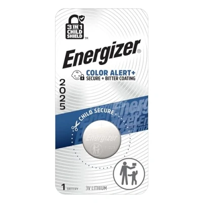 Image of Energizer ECR2025BP Lithium 3V Non Rechargeable Battery (Litio, Button/Coin, 3V, CR2025, 163mAh, Silver)