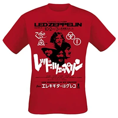 Image of Led Zeppelin T Shirt is My Brother Band Logo Official Mens Red M