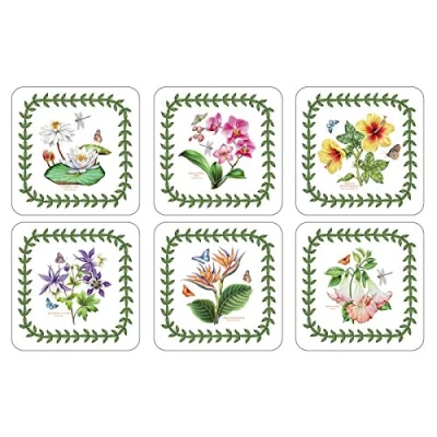 Image of Pimpernel Exotic Botanic Garden Coasters, Set of 6