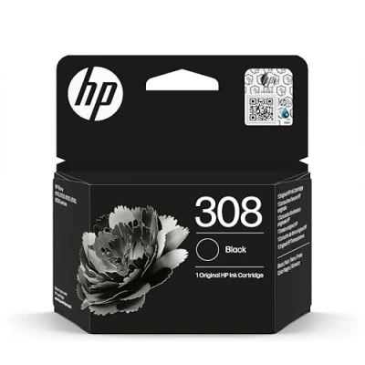 Image of HP 308 Black Original Ink Cartridge EU