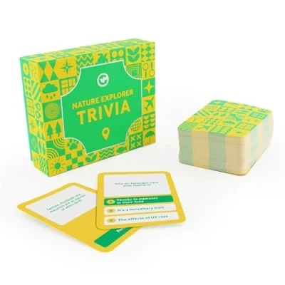 Image of Ginger Fox Games Nature Explorer Trivia Card Game For Lover Test Your Outdoor And Wildlife Quick Fire Quiz Knowledge 2+ Players, Ages 14+