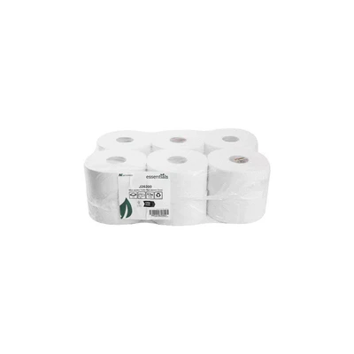 Image of Solent Cleaning STM200 2W 300 Mini Jumbo 2 Ply Roll 3&quot; Core, Pack of 12