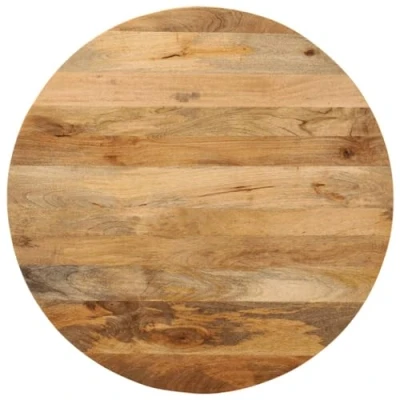 Image of vidaXL Mango Wood Table Top 70cm Round Natural Finish, Versatile &amp; Easy Clean for Dining, Living Room