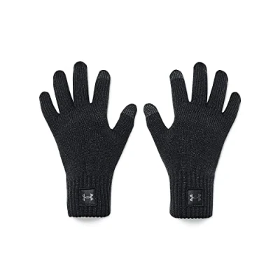 Image of Under Armour Men&#039;s UA Halftime Gloves, Super Soft Rib Knit Thermal Sweat Wicking Sports Gloves with Touch Screen Technology