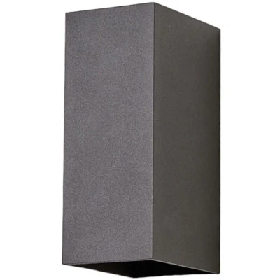 Image of Lucande LED outdoor wall light Mikka, 17 cm, anthracite, 2 bulb.