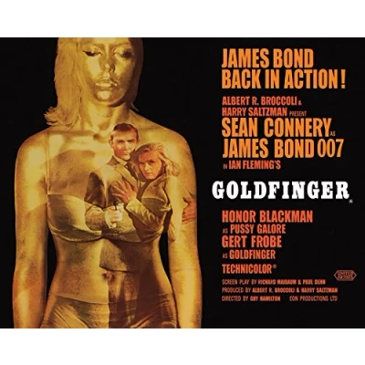 Image of Pyramid International James Bond Goldfinger Projection, Medium Canvas