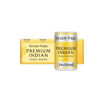Image of Fever Tree Indian Tonic Water 8 x 150 ml (Pack of 3 Total 24 Cans)