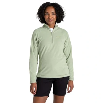 Image of Craghoppers Womens Miska Vi Half Zip Fleece, Green, 20 EU