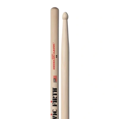 Image of Vic FIrth American Classic® Drumsticks 1A Hickory Wood Tip