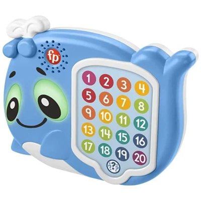 Image of Fisher Price Linkimals 1 20 Count and Quiz Whale Toddler Toy (QE)