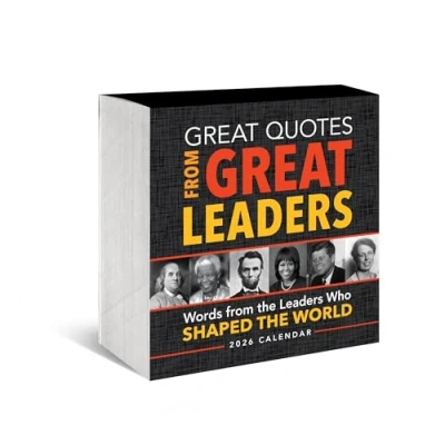 Image of Great Quotes From Leaders Desk Calendar 2026