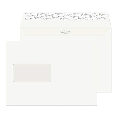 Image of Blake Envelopes Premium Business 71708 Briefumschläge Haftklebung Mit Fenster Auster Wove C5 162 x 229 mm 120g/m² 500 Stück