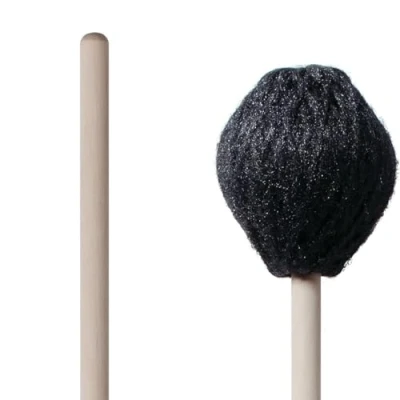 Image of Vic FIrth Corpsmaster® Series Marimba Mallets M180 Yarn Synthetic Core Soft Black