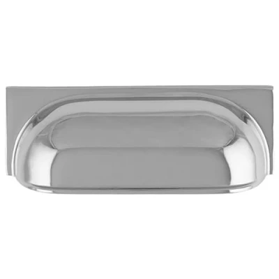 Image of Carlisle Brass Harmonise Warwick Cup Pull Handle 96mm (Polished Chrome)