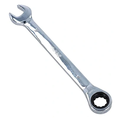 Image of AB Tools US Pro 17mm Metric MM Combination Gear Ratchet Spanner Wrench 72 Teeth