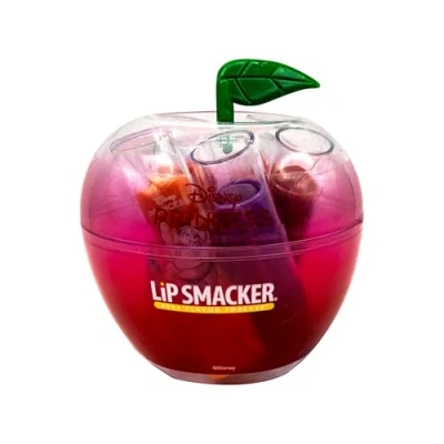 Image of Lip Smacker Snow White Apple Case, 5 Piece Balm Set for Kids in Cute inspired Disney Princess Gifts with
