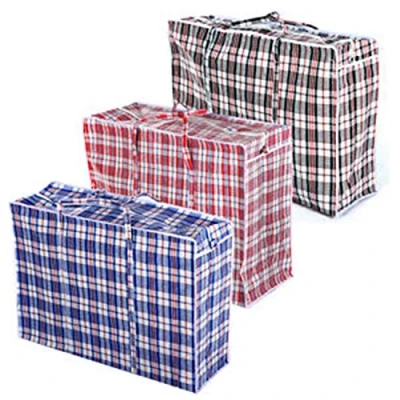 Image of Dina Housewares REUSABLE LAUNDRY STORAGE SHOPPING BAGS ECO ZIPPED STRONG MEDIUM LARGE (LARGE)