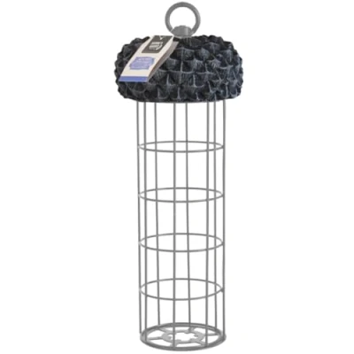 Image of Natures Market Acorn Design Suet Fat Ball Feeder Grey