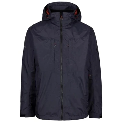 Image of Trespass Mens Waterproof Jacket with Zip off Hood and RipStop Fabric Cullahill