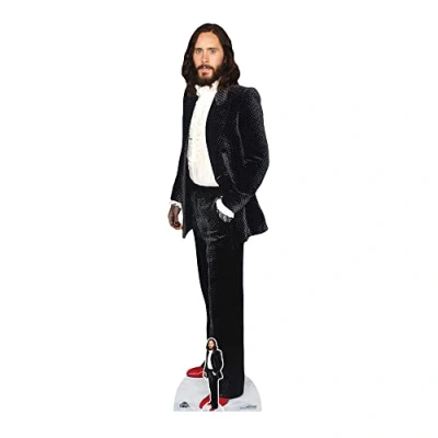 Image of Star Cutouts CS962 Cut Out Jared Leto Black Velvet Lifesize Cardboard Cutout With Mini, regular