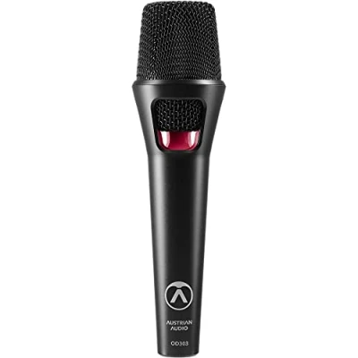 Image of Austrian Audio OD303 Stage Microphone with Open Acoustics Technology (Wide Frequency Band, Feedback Stability, Design, Integrated 3D Pop Noise Diffuser, Unique Sound), Black