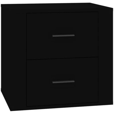 Image of vidaXL Bedside Cabinet Black 50x39x47 cm