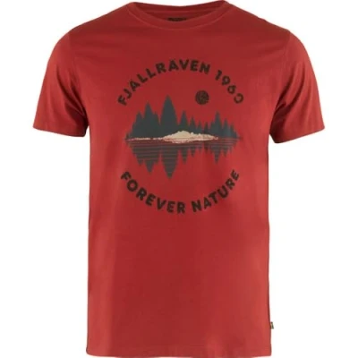 Image of Fjällräven Forest Mirror T Shirt M Mens, Deep Red, XS