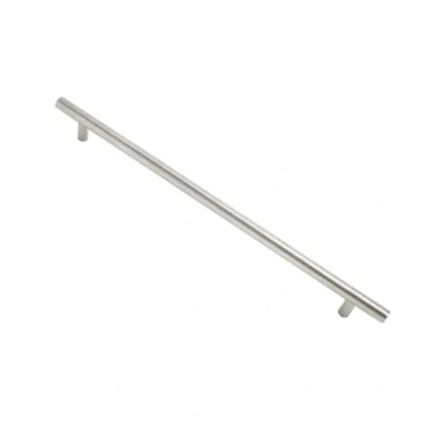 Image of VIBE 12mm Cabinet Pull Handle 920mm (860mm Centre) on Satin Stainless Steel Guardsman (T Bar) for Internal Doors
