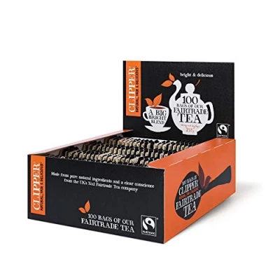 Image of Clipper Fairtrade Everyday Teabags String &amp; Tag (100)
