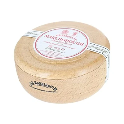 Image of D. R. HARRIS Marlborough Beech Shaving Bowl &amp; Soap