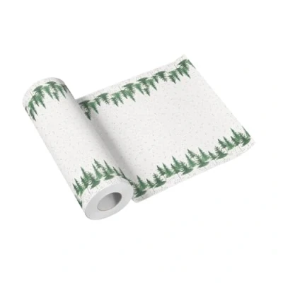 Image of PAW Table Runner (40 x 2400 cm) Decorations for Christmas, Winter Snow, Christmas Trees, Forest I Conifer