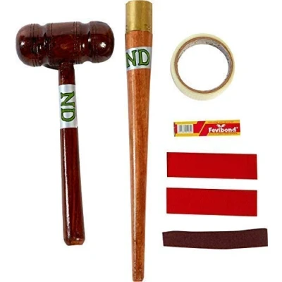 Image of ND Sports Cricket Toe Guard Bat Repair Kit Set Protection &amp; Grip Cone *New Uk, Multi coloured, One Size, KUMKN Combo2
