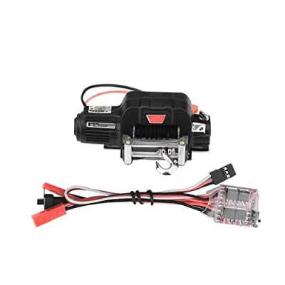 Image of Simulation Climbing Car Winch, Metal Electric Control System Remote Parts Accessories for Traxxas HSP Redcat RC 4WD Off road Crawler