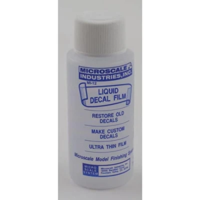 Image of MicroScale Industries Liquid Decal Film Restores old decals