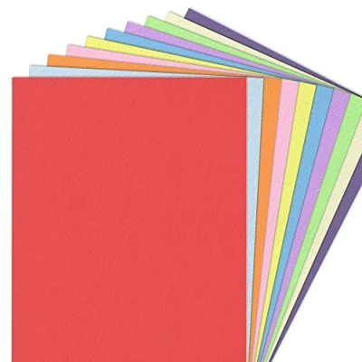 Image of 10 Colours, A4 120gsm Coloured Art Paper Assorted Pack, 100 sheets