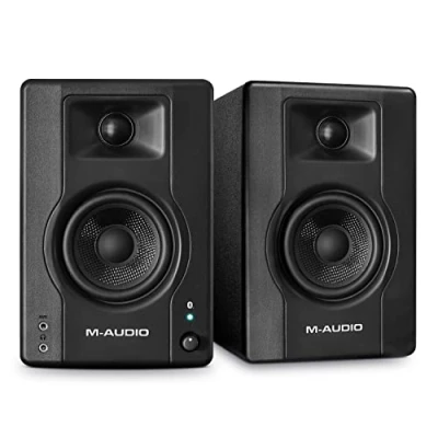 Image of M Audio BX3BT 3.5&quot; Studio Monitors &amp; PC Speakers with Bluetooth for Recording and Multimedia Music Production Software, 120W, Pair , Black