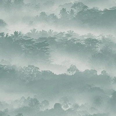 Image of Muriva Tropical Landscape Teal Wallpaper 188501 Feature Jungle