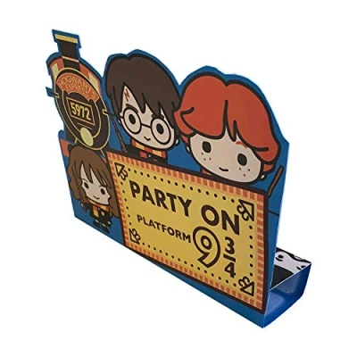 Image of Amscan 9905199 Harry Potter Birthday Party Invitations 8 Pack