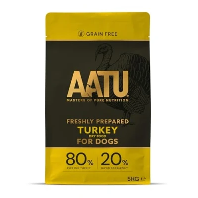 Image of AATU Dry Dog Food High Protein Grain Free Recipe with No Artificial Ingredients Turkey, 5kg
