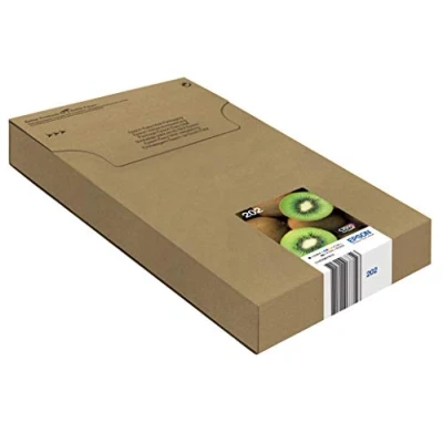 Image of Epson 202 Kiwi Genuine Multipack, 5 colours Ink Cartridges, Eco Friendly Packaging, Claria Premium