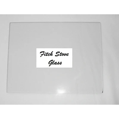 Image of Firefox 8 Twin Door Heat Resistant Stove Glass (230mm x 156mm Plain)