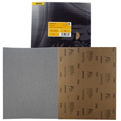 Image of Mirka Caratflex 230 x 280mm Dry Sanding Sheets P80 50 Uniform Scratch Pattern